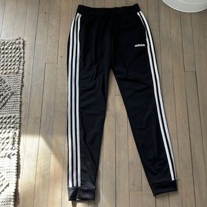 adidas sweatpants black and white straights size xs